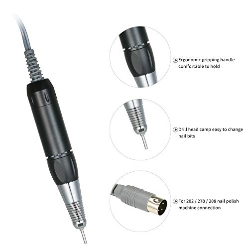 Pieza de mano para taladro de uñas portátil 30000RPM miniatura 6
