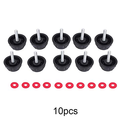 Vikye Screw Caps Covers, 10 Pcs Practical Screw Caps Covers Replacement for Fishing Reel Handle Screw Caps Covers with Gaskets - Image 2