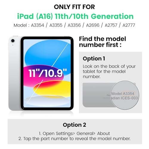 Funda para iPad de 10ª generación SEYMAC resistente con soporte y protector 2