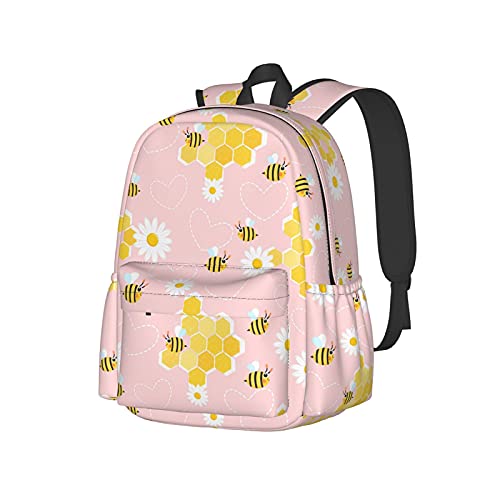 Sac à dos portable 17 pouces rose fleuri la solution de transport spacieuse et légère