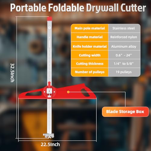 Foldable Drywall Cutting Tool