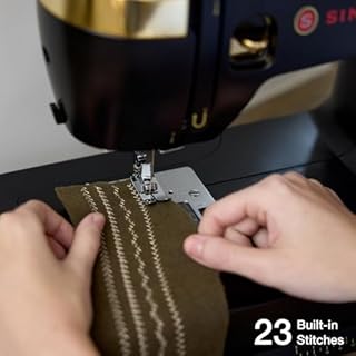 SINGER HD500 Classic Sewing Machine, Metal Plastic, Black