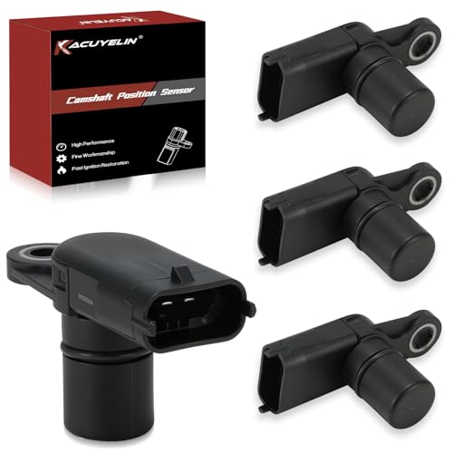 12615371 Engine Cam Camshaft Position Sensor Set of 4 Compatible with Chevy Camaro Equinox Impala Traverse GMC Terrain Buick Enclave Cadillac CTS SRX ATS 2010-2022 PC908