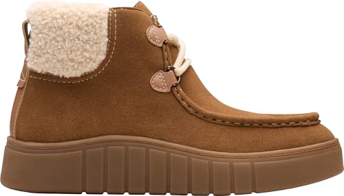 Clarks Clarks Women's Mykah Izzy Ankle Boot, Dark Tan Suede, 11