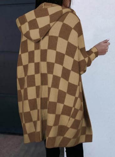 Image of Astylish Women 2026 Fall Clothes Outfits Hooded Knit Cardigan Sweaters