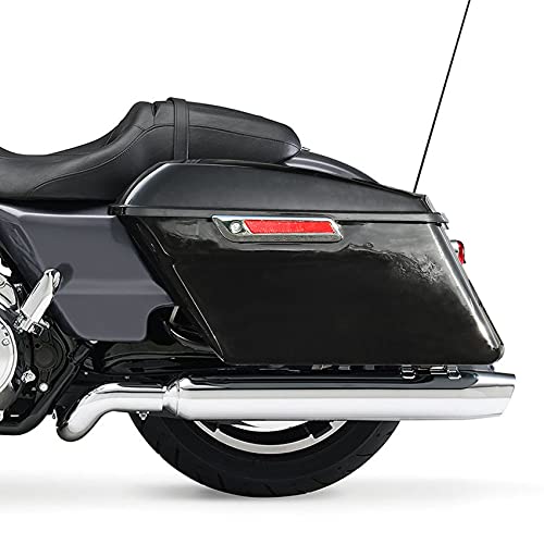 Xfmt Motorcycle Hard Saddlebags Vivid Black Saddle Bags Trunk W/ Latches For Harley Touring Road King Street Glide Road Glide Electra Glide Ultra Classic 2014-2023 #TOP4
