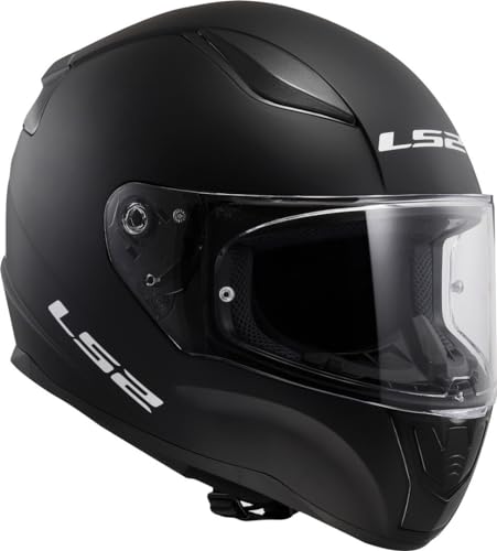 LS2 Motorradhelm Rapid Solid in Matt Schwarz, Größe XL