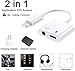 CHAOPAI [Apple MFi Certified] Lightning to 3.5mm Headphone Jack Adapter 2 in 1 Aux Audio+Charge iPhone Splitter Headphone Adapter for iPhone 13/12/11/XS/XR/8/7/SE 2020, Support All iOS (2 Pack)