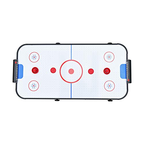 PUCK Calix 4-Foot Folding Air Hockey Table (Black)