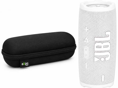 JBL Charge 6 Case Bundle (White) - Waterproof & Drop-Proof...