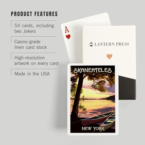Baraja de Póker Skaneateles, Nueva York, 52 cartas miniatura 3