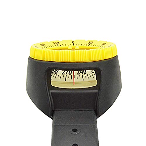 Brújula de Buceo Profesional Impermeable 50m Amarilla miniatura 7