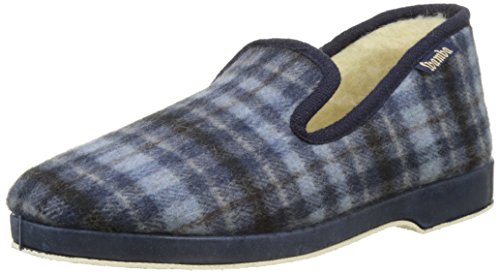 Victoria Confortable Cuadros F/Lana, Zapatillas de Estar por casa Hombre, Bleu Marino,...