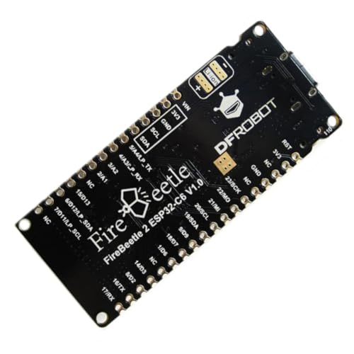 Image of DFRobot FireBeetle 2 ESP32 C6 IoT Development Board | Wi-Fi 6, Bluetooth 5 Enabled | Supports Zigbee 3.0 & Thread 1.3 | Ultra-Low Power Sleep | Type-C, Solar Power Options | Compact Size