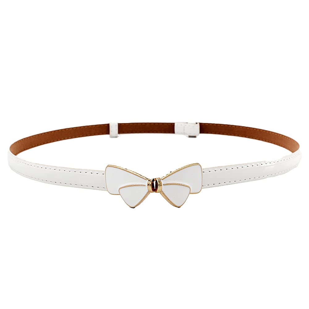 Women's Bow Knot Skinny Stretchy Leather Thin Belt (Pack of 1)-image-45