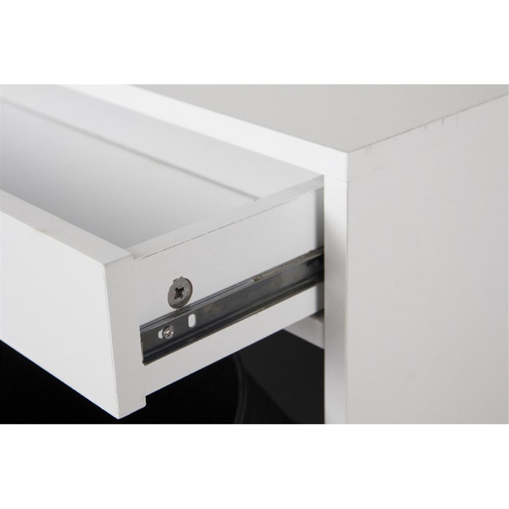 Ease Mülleimer Küche 4 Fächer, 4 x 10L Recycling Große Abfalleimer aus Kunststoff Mülltrennsystem, Recycling Schrank für Mülltrennung, Mülleimerschrank für Küche Wohnung Büro, Weiß 2