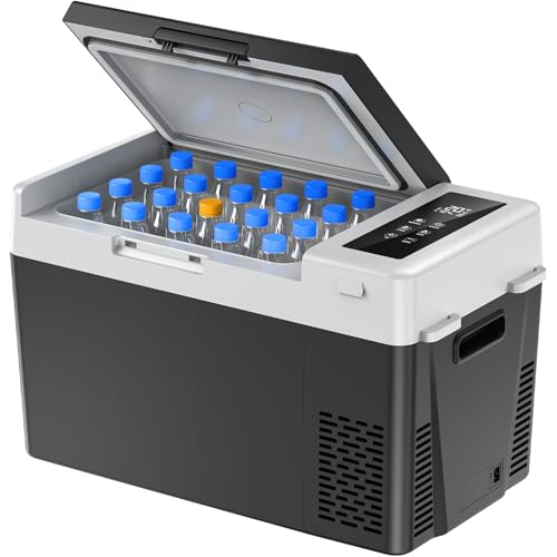 Marsail 12V Car Fridge 25QT Portable Freezer -4°F to 68°F, Compressor Cooler for Camping Travel...