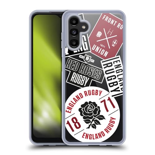 Funda Samsung A13 5G de Gel con Gráficos de la Rosa Roja de Rugby