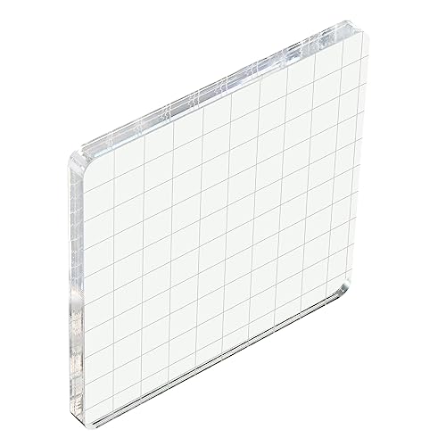PATIKIL 4" x 4" Acrylic Stamp Block