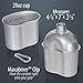 Maxam 32oz Aluminum Canteen with Cover and Cup