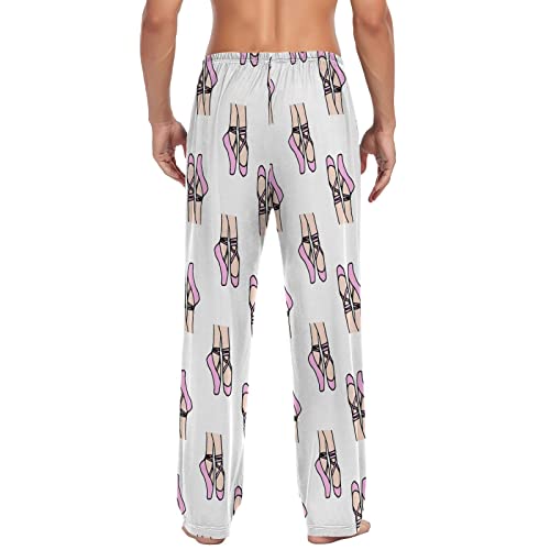 Ballerina Mens Pajama Pants Lounge Men's Pajama Bottoms Soft Sleep Pants With Pockets M4