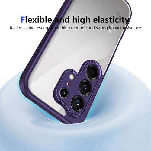 Image of for Tecno Camon 50 Ultra 5G / 50 Pro 4G Case Matte Skin Touch Clear PC + TPU Shockproof Phone Back Cover - Purple