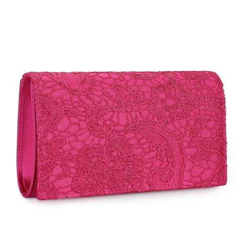 Image of UBORSE Lace Clutch Purses for Women Evening Bag Elegant Envelope Formal Crossbody Shoulder Bag
