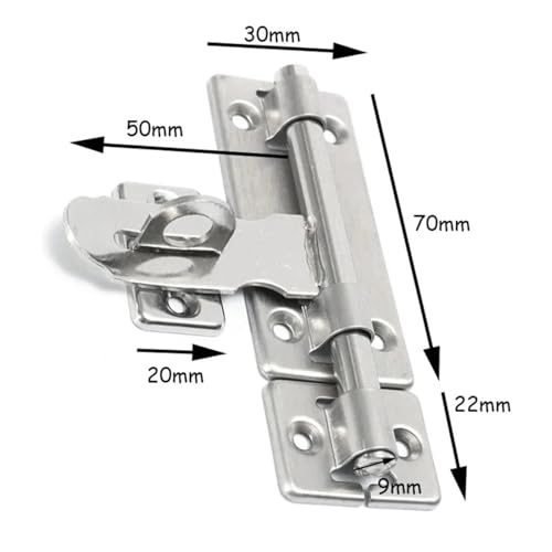 Verrou à barillet robuste de 4 pouces avec fermoir pour cadenas