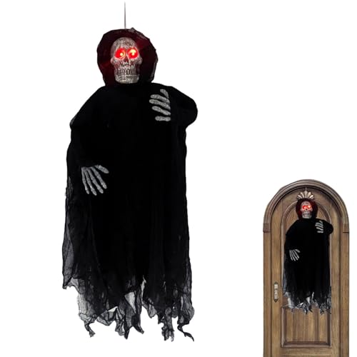 Décorations d'Halloween lumineuses à suspendre avec squelette volant - 2