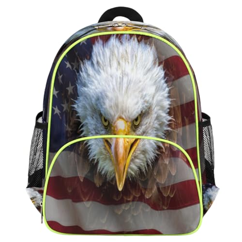 Sac à dos enfants motif drapeau américain pour garçons et filles cartable école