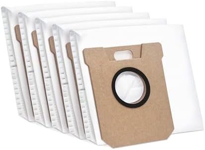 Tapo Dust Bag Replacement for Robot Vacuum, Includes Easy to Replace 5x 3L Disposable Dust Bags, Compatible with RV50 Pro Omni, RVA210
