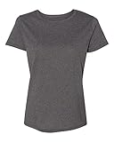 Hanes Tagless Women's T-Shirt L Charcoal Heather