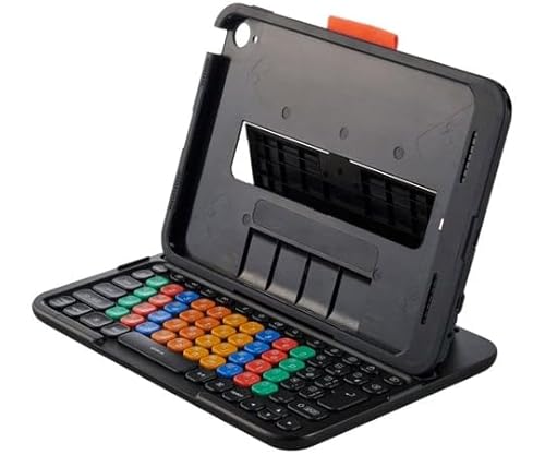 エレコム KEY PALETTO Folio タブレットケース一体型 分離式 有線接続 iPad第10世代・iPad 16A かな有り 1個 TK-KP14UMBK