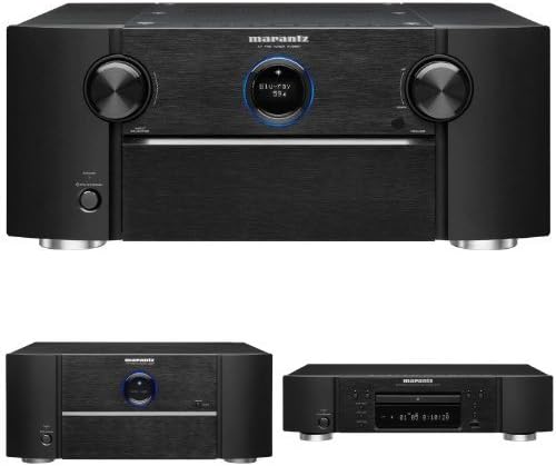 Marantz AV8801 Home Theater Preamplifier, Marantz MM8077 Power Amplifier & Marantz UD7007 Universal Disc Player with Networking (Black) Bundle