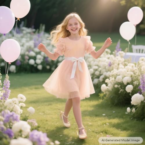 Image of Felix & Flora Girls Toddler Little Ballet Shoes - Flower Girls Mary Jane Flats Dress Shoes Party Wedding