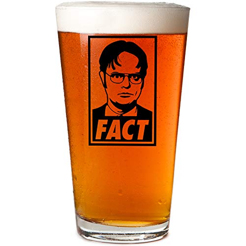 Dwight Schrute Fact Office Mug Beer Pint Glass