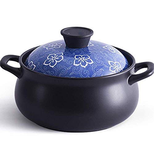 Terakotowy garnek do zapiekanek, gliniany garnek do zapiekanek terakotowy garnek do gulaszu ceramiczny garnek - suche pękanie nie pęka, odżywianie jest pyszne, dostępne są dwa rozmiary - pojemność 2,5