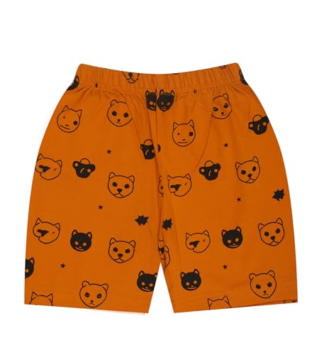 Image of T2F Boys Cotton Shorts Pack of 5 | Printed Knee Length Shorts | Soft Comfortable Everyday Wear for Kids