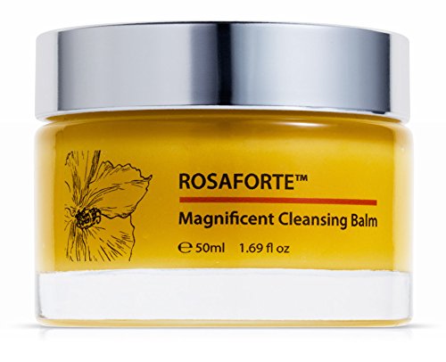 Green Keratin ROSAFORTE Magnífico Bálsamo Limpiador || Rosa, Rosa mosqueta y Vitamina E || Limpiador y Desmaquillante de rostro y ojos para la piel seca y madura