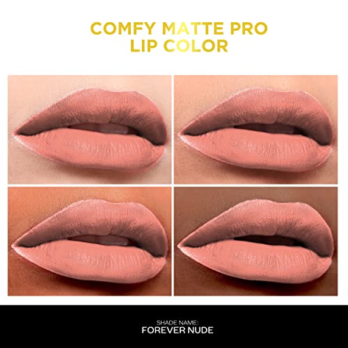 Image of FACESCANADA Comfy Matte Pro Liquid Lipstick - Forever Nude 09, 5.5 ml | 10HR Longstay | Intense Color | Macadamia Oil & Olive Butter Infused | Lightweight Super Smooth | No Dryness | No Alcohol