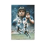 Diego Maradona Football Sports Star Celebrities Passionate Famous Athletes Legends Poster Artworks Canvas Poster Room Aesthetic Wall Art Prints Home Modern Decor Gifts Framed-unframed 08x12inch(20x30c
