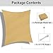 OutdoorLines Rectangle Sun Shade Sails for Patios 10 x 13 ft Sun UV Blocking Outdoor Canopy, Sunshades for Backyard, Lawn and Garden and All Outdoor Activities, Sand