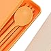 UPKOCH 2sets Portable Travel Cutlery of Multi-Functional Utensils Fork Spoon Chopsticks and Storage Box Compact Design for Camping Picnics School and Outdoor Use