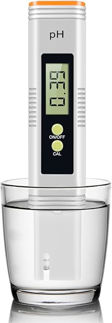 Digital PH Meter, PH Tester ± 0.01 Accurate Measurement Range 0-14, Pocket Size PH Testing for Household Drinking Water Aquariums Swimming Pools Hot Springs Laboratories