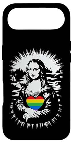 ���C���{�[ ���i���U �n�[�g ���� �v���C�h Funny Mona Lisa LGBTQ Heart �X�}�z�P�[�X iPhone Air �p