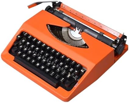 Retro Manual Typewriter, Vintage Portable Typewriter for Writers, Classic Word Processor in ge, Ideal for Home & Office, Gift for Typing Letters & Cards