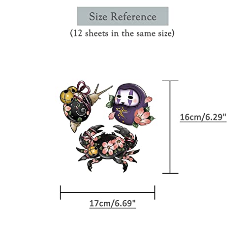 43 Large Temporary Tattoos For Women And Kids Cute Anime Color Fake Tattoo Adult Waterproof Removable Sticker Female And Male Children Fake Tattoo 12 Sheets | Roarhowl #TOP5