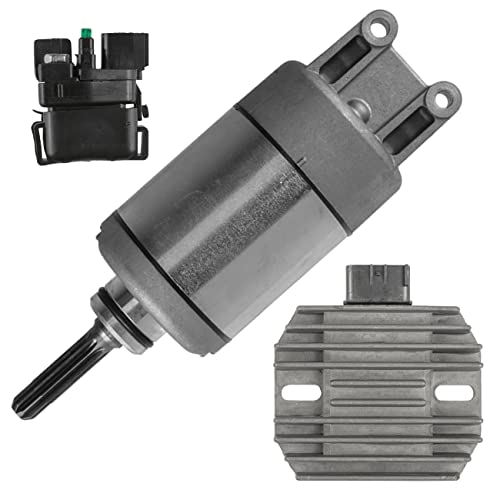 Caltric Starter Motor with Regulator and Relay Compatible with Suzuki King Quad 750 LTA750X 4x4 2009-2018 miniatura 6