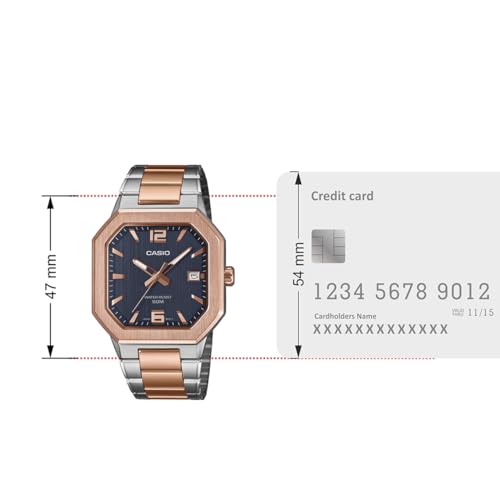 Image of Casio Enticer Men MTP-B195RG-2AVDF Analog Black Watch Men (A2529)