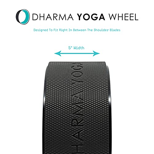 Dharma-Yoga-Wheel-Eco-Basic-for-Stretching-Strengthening-Back-Pain-Strained-Muscles-Bulging-Discs-Arthritis-Osteoporosis-Ligament-Strains-Portable-Yoga-Prop-Patented-Grip-Design-Made-in-USA